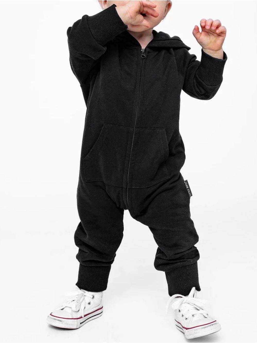 Little Bipsy Hooded Zip Sweatsuit Romper - Set of 2